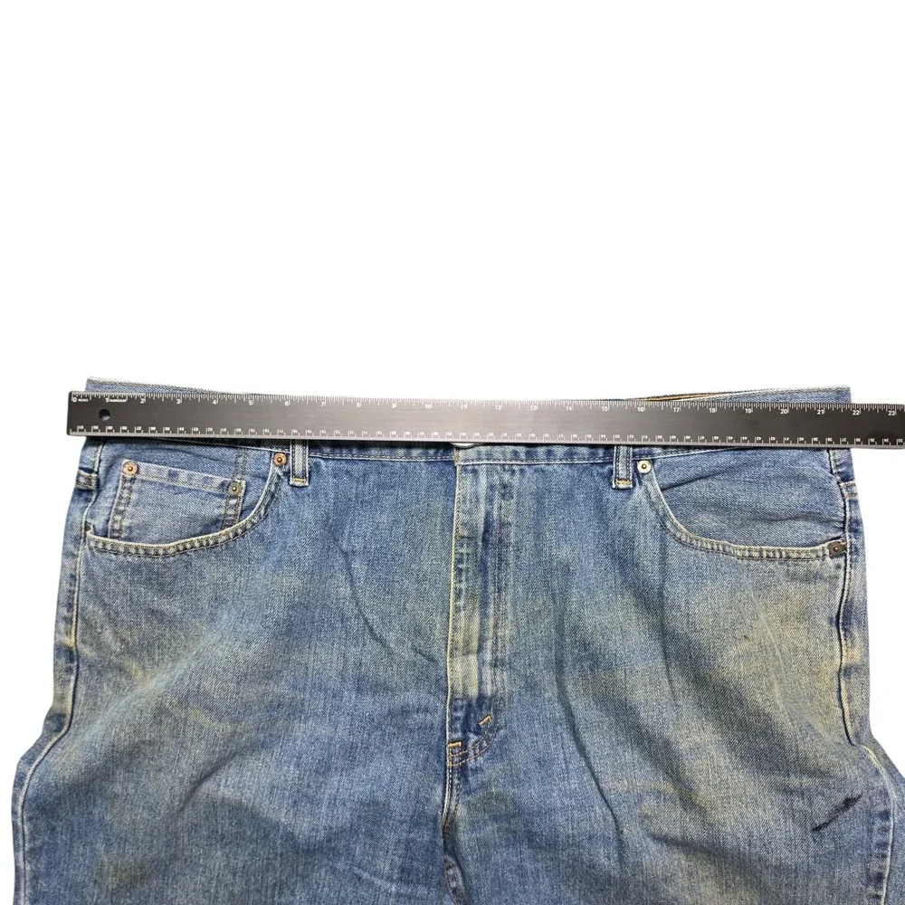 Baggy Distressed Skater Relaxed Fit 550 Denim Jeans Mens 45x29 Blue Levis